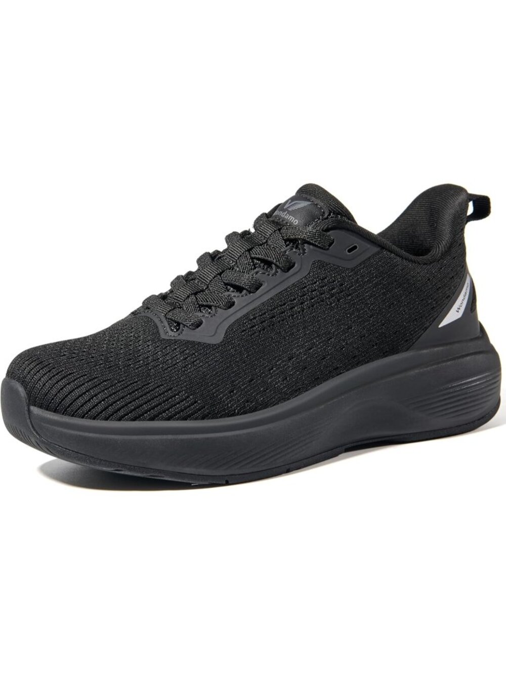 Women's Black Comfortable Rebound Running Tennis Shoes Athletic Fashion Sneakers